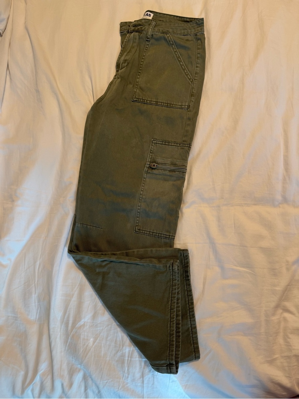 Women's Olive Green Cargo Pants with Utility Pockets